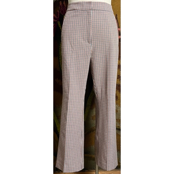 Anthropologie Kick Flare Plaid Pants 10T